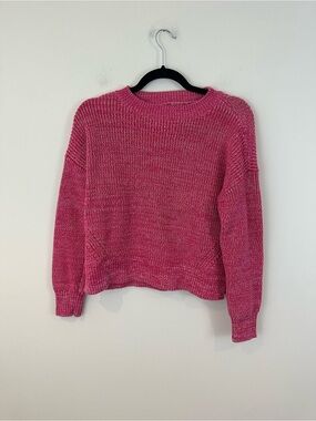 Duluth Trading Company Hot Pink Knit Heavyweight Sweater Crewneck Size XS